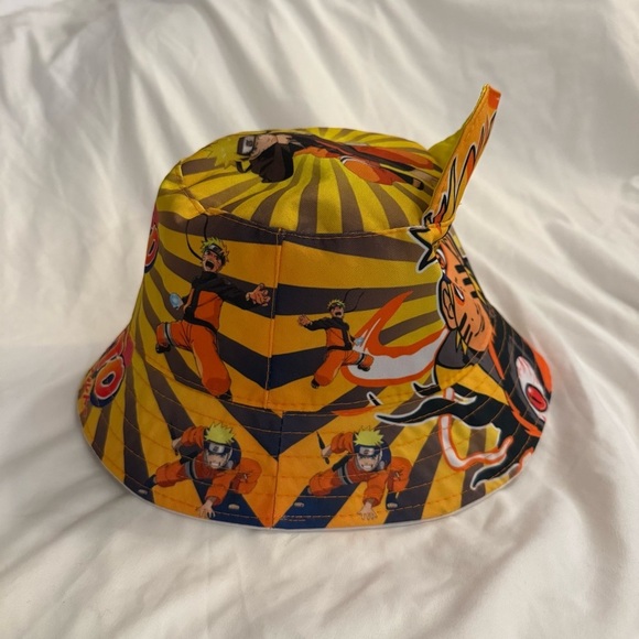 NWOT Rare Naruto Ultimate Ninja Bucket Hat with Stand Up Hair - Picture 5 of 6